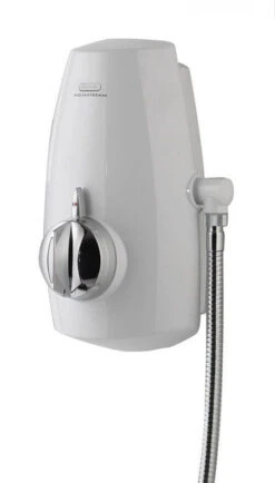 Aqualisa Aquastream Thermo Mixer Shower With Adjustable Head - White/Chrome - 813.40.21 -Luxury Bathroom Shop aqualisa aquastream thermo mixer shower with adjustable head white chrome 813 40 21 1