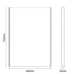 Athena 400mm X 700mm Illuminated LED Mirror With Clock 9 Athena 400mm X 700mm Illuminated LED Mirror With Clock -Luxury Bathroom Shop athena 400mm x 700mm illuminated led mirror with clock line drawing 59767.1652443960
