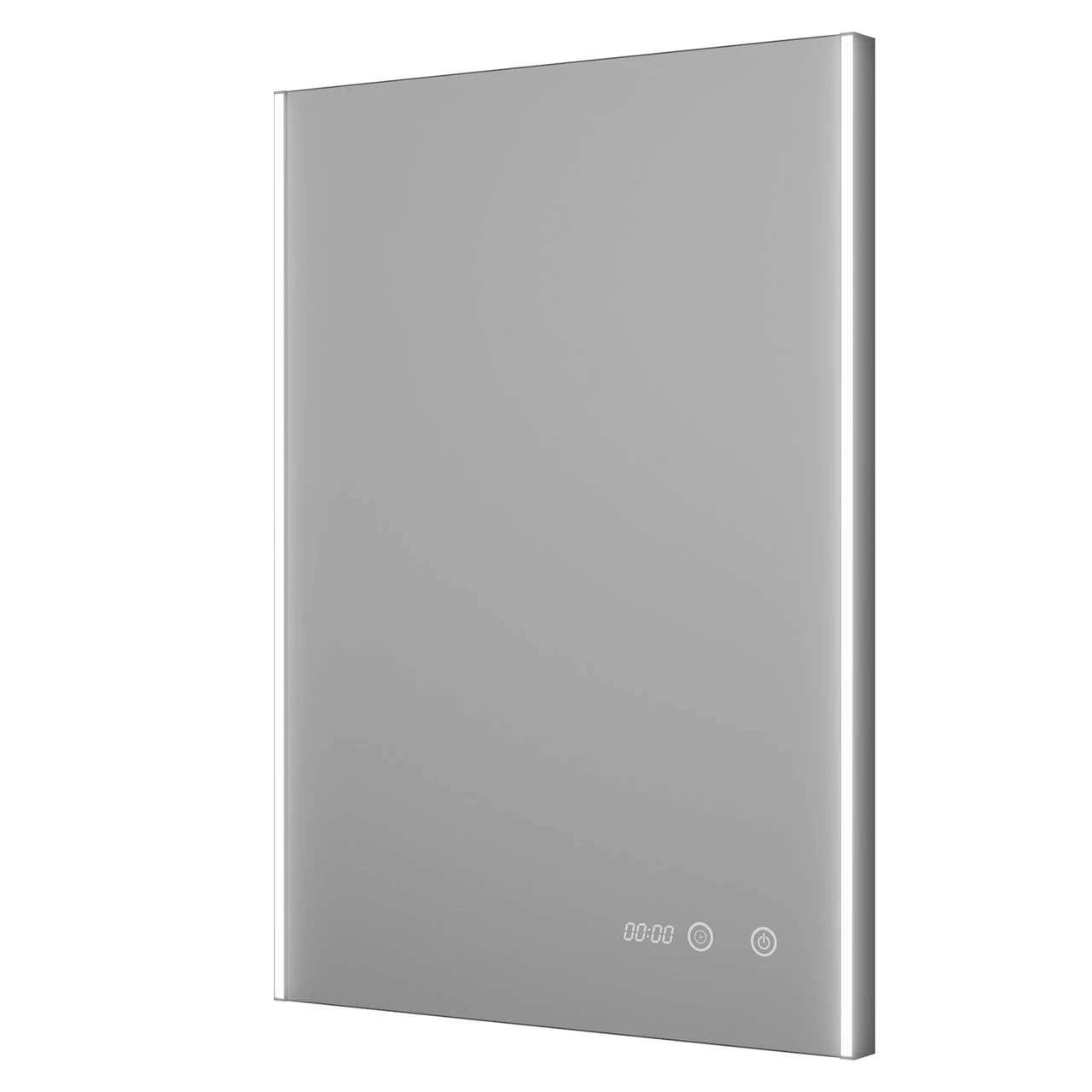 Athena 400mm X 700mm Illuminated LED Mirror With Clock 3 Athena 400mm X 700mm Illuminated LED Mirror With Clock