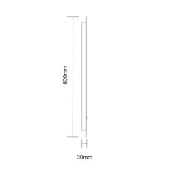 Carna 600mm X 800mm Illuminated LED Mirror With Demister -Luxury Bathroom Shop carna 600mm x 800mm illuminated led mirror with demister line side 53669.1652444739