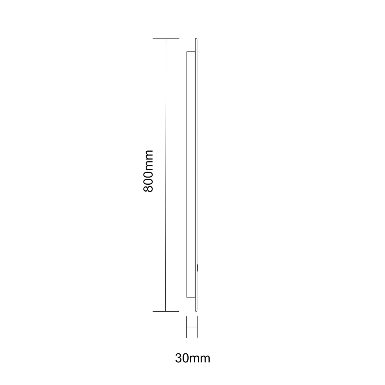 Carna 600mm X 800mm Illuminated LED Mirror With Demister - Image 5