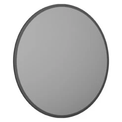Colore Gunmetal Grey 591mm Round Mirror -Luxury Bathroom Shop colore gunmetal grey 591mm round mirror left 98037.1658132917