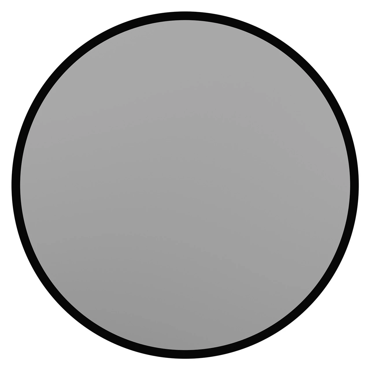 Colore Matt Black 591mm Round Mirror - Image 2