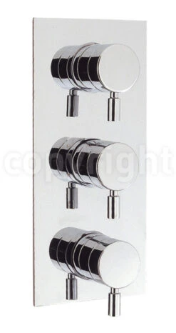 Crosswater Design Thermostatic Shower Valve With 3 Way Diverter- De3000rc