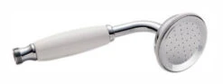 Deva Watering Can Single Function Shower Handset (White/Chrome) - ET1