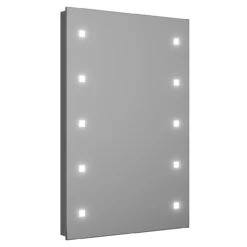 Egeria 300mm X 450mm Battery Operated Illuminated 10 LED Mirror -Luxury Bathroom Shop egeria 300mm x 450mm battery operated illuminated 10 led mirror left 20131.1652444634