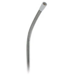 Gainsborough 1m PVC Shower Hose (Chrome, White Ends) - 900414