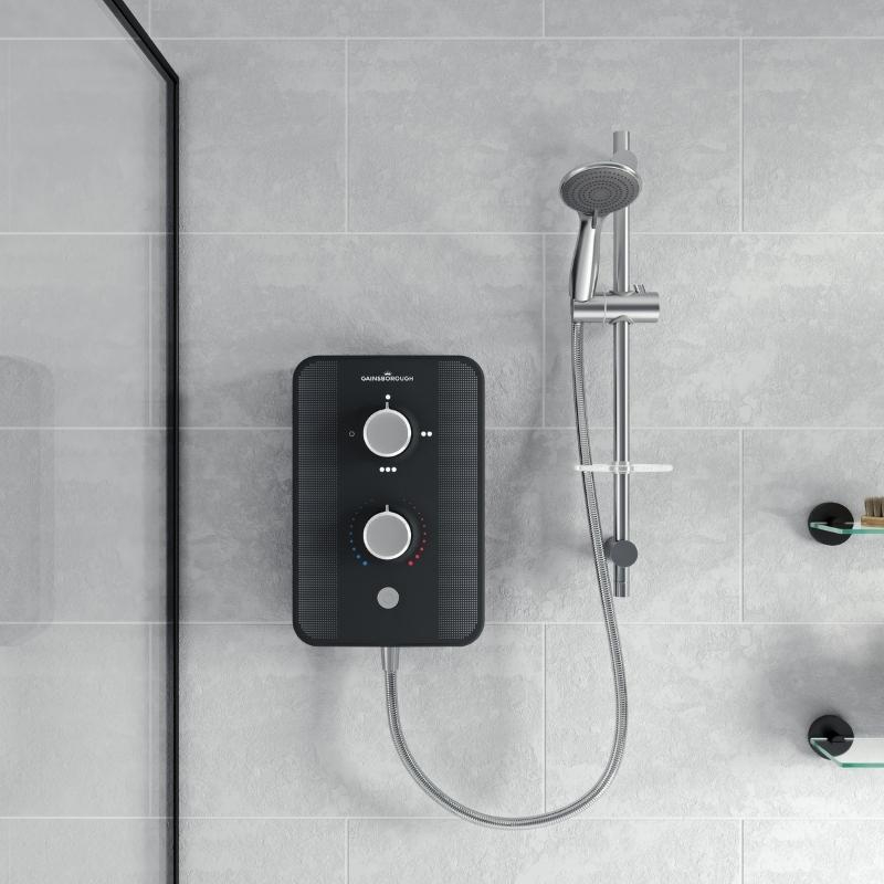 Luxury Bathroom Shop -Luxury Bathroom Shop gainsborough slim duo electric shower 8.5kw piano black gsdpb85