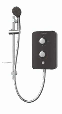 Gainsborough Slim Duo Electric Shower (Piano Black) 9.5kw - GSDPB95