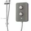 Gainsborough Slim Duo Electric Shower (Titamium Grey) 8.5kw - GSDTG85 -Luxury Bathroom Shop gainsborough slim duo electric shower titamium grey 8 5kw gsdtg85 1