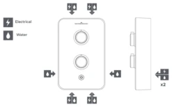 Gainsborough Slim Duo Electric Shower (Titamium Grey) 9.5kw - GSDTG95 17 Gainsborough Slim Duo Electric Shower (Titamium Grey) 9.5kw - GSDTG95 -Luxury Bathroom Shop gainsborough slim duo electric shower titamium grey 9 5kw gsdtg95 7