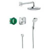 Hansgrohe Croma Select E With Ecostat 2 Way Thermostatic Mixer - 27294000 -Luxury Bathroom Shop hansgrohe croma select e with ecostat 2 way thermostatic mixer 27294000