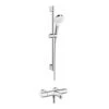 Hansgrohe Ecostat 1001 Cl Combi Set 0.65m With Crometta Vario 100 Hand Shower And Bath Filler - 88100984 -Luxury Bathroom Shop hansgrohe ecostat 1001 cl combi set 0 65m with crometta vario 100 hand shower and bath filler 88100984