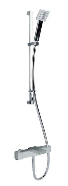 Inta Infiniti Thermostatic Deck Mounted Bath Shower Mixer With Rail Kit