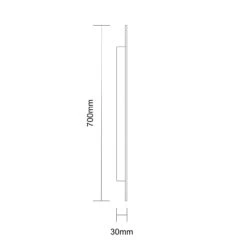 Laverna 1200mm X 700mm Illuminated Dimmable LED Mirror With Demister -Luxury Bathroom Shop laverna 1200mm x 700mm illuminated dimmable led mirror with demister line side 36739.1652444740