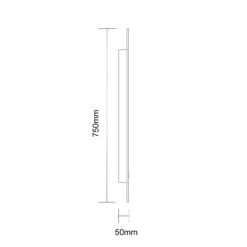 Laverna 1400mm X 750mm Illuminated Dimmable LED Mirror With Demister -Luxury Bathroom Shop laverna 1400mm x 750mm illuminated dimmable led mirror with demister line side 88763.1652444741