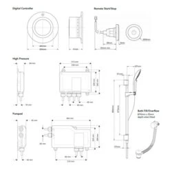 Mira Mode Dual Bath/Shower Hp/Combi - 1.1874.011 -Luxury Bathroom Shop mira mode dual bath shower hp combi 1 1874 011 1