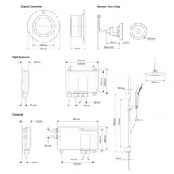 Mira Mode Dual Digital Mixer Shower Hp/Combi C-Fed - 1.1874.009 -Luxury Bathroom Shop mira mode dual digital mixer shower hp combi c fed 1 1874 009 2
