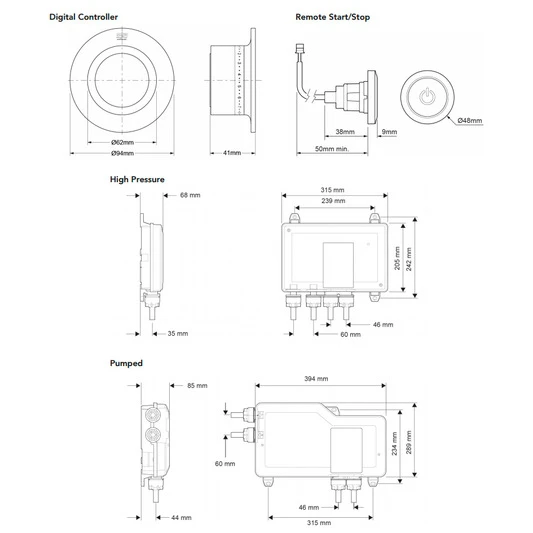 Mira Mode Dual Digital Mixer Shower Pumped W/O Ftgs - 1.1874.016 4 Mira Mode Dual Digital Mixer Shower Pumped W/O Ftgs - 1.1874.016 - Image 2