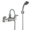 MX 3/4" Bath Shower Mixer With Shower Kit (Chrome) - RQE -Luxury Bathroom Shop mx 3 4 bath shower mixer with shower kit chrome rqe