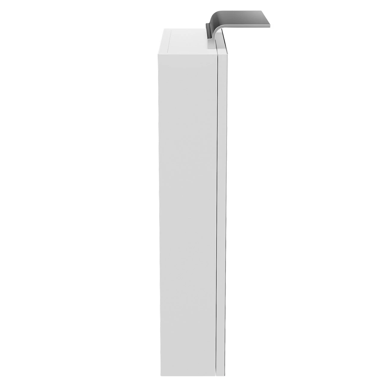 Napoli Gloss White 460mm Wall Mounted LED Mirrored Cabinet - Image 4