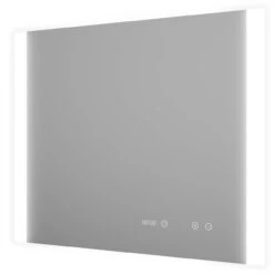 Nona 900mm X 700mm LED Illuminated Mirror With Demister And Clock