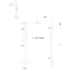 Nuie S/Steel Bar Valve With Riser & Kit - Jty386 -Luxury Bathroom Shop nuie s steel bar valve with riser kit jty386