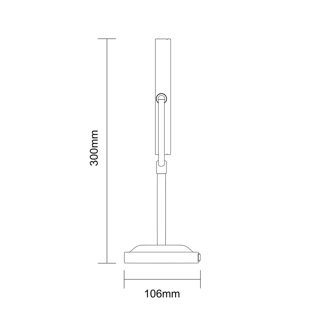 Polished Chrome 190mm Round Illuminated 3x Magnification Swivel Vanity Mirror - Image 5