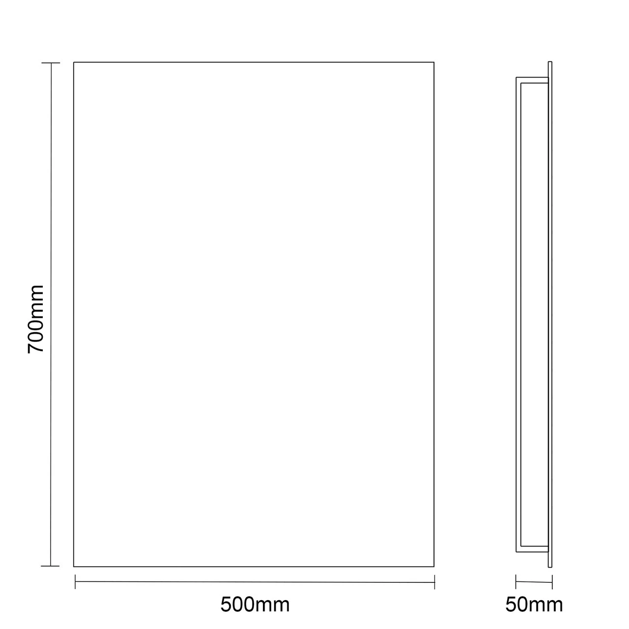 Pomona 500mm X 700mm Battery Operated LED Mirror - Image 4