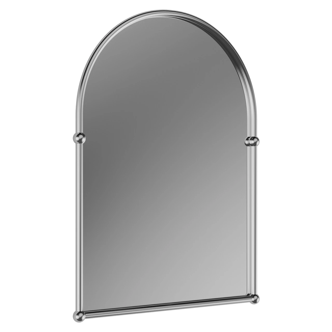 Richmond Polished Chrome 480mm X 670mm Arched Mirror - Image 3