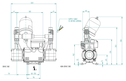 Stuart Turner Showermate Universal U2.6 Bar Twin - 46533 4 Stuart Turner Showermate Universal U2.6 Bar Twin - 46533 - Image 2