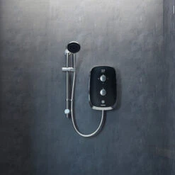 Aqualisa E - Motion Black/Chrome 9.5Kw - MOBC95 -Luxury Bathroom Shop the shower doctor aqualisa aqualisa e motion black chrome 9.5kw mobc95 1685019440Aqualisa E Motion Black Chrome9.5Kw MOBC95 Image 1