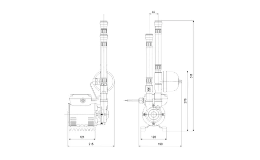 Grundfos Amazon 2.0 Bar Universal Single Impeller Brass Heavy Duty Regenerative Shower Pump - 96787504 4 Grundfos Amazon 2.0 Bar Universal Single Impeller Brass Heavy Duty Regenerative Shower Pump - 96787504 - Image 2