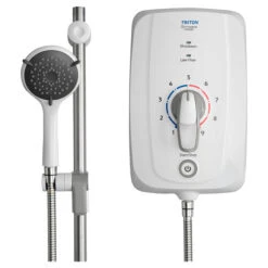 Triton Omnicare Design Thermostatic Shower With Extended Kit 8.5kW - TEOMND81 -Luxury Bathroom Shop the shower doctor triton triton omnicare design thermostatic shower with extended kit 1650874503TEOMND81 TEOMND81 0