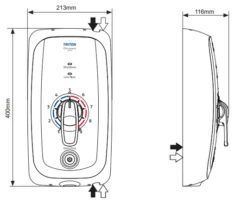 Triton Omnicare Ultra+ 9.8kW With Grab - CINCULTP09WGRB -Luxury Bathroom Shop the shower doctor triton triton omnicare ultra 9.8kw with grab cincultp09wgrb 1689431325Triton Omnicare Ultra 9.8kW With Grab CINCULTP09WGRB Dimensions