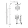 Vado Rigid Riser Kit-Round With Diverter -Luxury Bathroom Shop the shower doctor vado vado rigid riser kit round with diverter 1667479462VADO RIGID RISER KIT ROUND WITH DIV SPEC