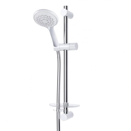 Triton Adam2 Circualr Complete Shower Kit With 5 Mode S/H White & Chrome - Tskfad28000wc 3 Triton Adam2 Circualr Complete Shower Kit With 5 Mode S/H White & Chrome - Tskfad28000wc