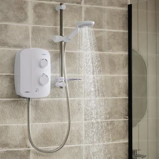 Triton AS2000SR Thermostatic Power Shower White/Chrome - TAS2000SR 5 Triton AS2000SR Thermostatic Power Shower White/Chrome - TAS2000SR - Image 3
