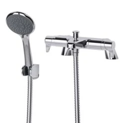 Triton Eden Bath Shower Mixer With Hose, Showerhead And Wall Holder - Unedthbsm