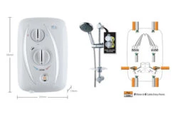 Triton T80z Thermostatic Fast Fit Electric Shower 8.5Kw - Sp8008zffthm -Luxury Bathroom Shop triton t80z thermostatic fast fit electric shower 8 5kw sp8008zffthm 2