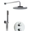 Vado Celsius Round Concealed 2 Outlet Thermostatic Shower Vavle - Wg-Celbox/4-C/P -Luxury Bathroom Shop vado celsius round concealed 2 outlet thermostatic shower vavle wg celbox 4 c p 1