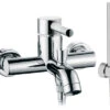 Vado Exposed Bath Shower Mixer Single Lever Wall Mounted With Shower Kit - ZOO-123+K-C/P -Luxury Bathroom Shop vado exposed bath shower mixer single lever wall mounted with shower kit zoo 123 k c p