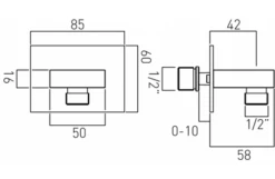 Vado Instinct Wall Outlet (Chrome) - Ins-Outlet-C/P -Luxury Bathroom Shop vado instinct wall outlet chrome ins outlet c p
