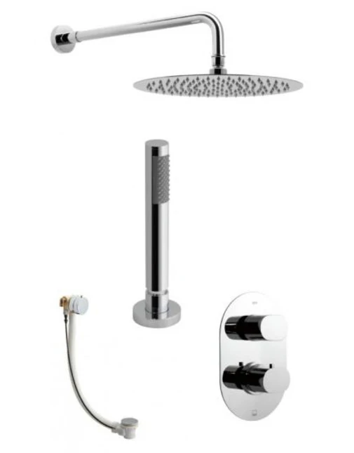 Vado Life Concealed 3 Outlet Thermostatic Shower Valve - Lif-1733-C/P 3 Vado Life Concealed 3 Outlet Thermostatic Shower Valve - Lif-1733-C/P