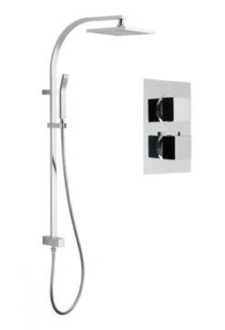 Vado Mix Concealed 2 Handle Thermostatic Shower Valve - Mix-1712-C/P