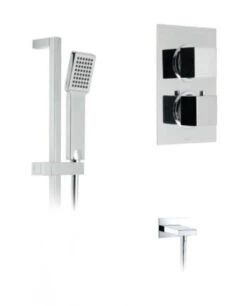 Vado Mix Concealed Thermostatic Shower Valve With Rectangular Back Plate - Mix-1710-V2-C/P