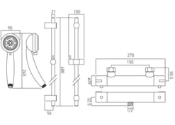 Vado Prima Round Exposed Thermostatic Shower Valve 1/2""(Chrome) - Primabox4-Mf-C/P -Luxury Bathroom Shop vado prima round exposed thermostatic shower valve 1 2 chrome primabox4 mf c p