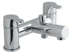 Vado Sense 2 Hole Bath Shower Mixer Deck Mounted Without Shower Kit : Chrome - Sen-130-C/P