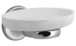 Vado Tournament Ceramic Soap Dish And Holder Wall Mounted (Chrome) - Tou-182A-C/P