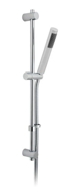 Vado Venus Slide Rail Shower Kit With Single-Function Rub-Clean Shower Handset, 600Mm Slide Rail And 150Cm Shower Hose (Chrome) - Wg-Venuskit-C/P